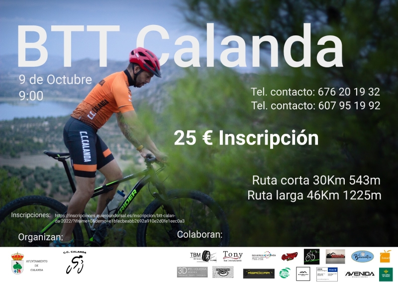 BTT CALANDA 2022 - Inscríbete