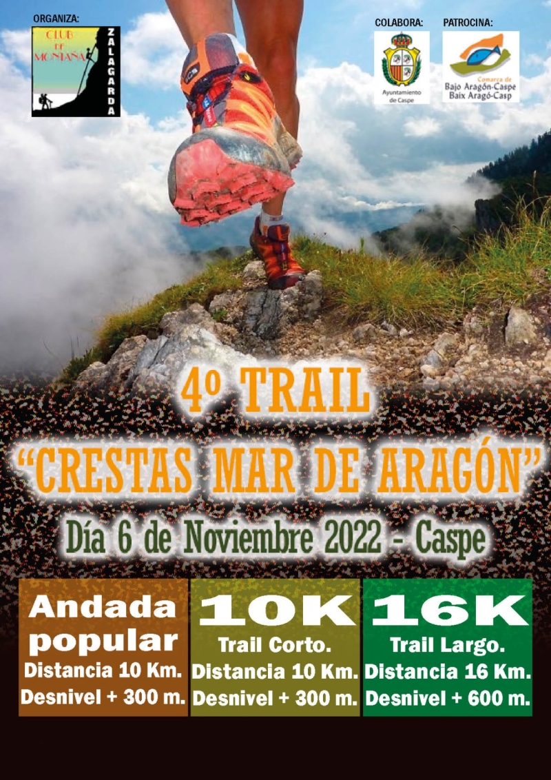 TRAIL CRESTAS MAR DE ARAGON 2022 - Inscrivez-vous